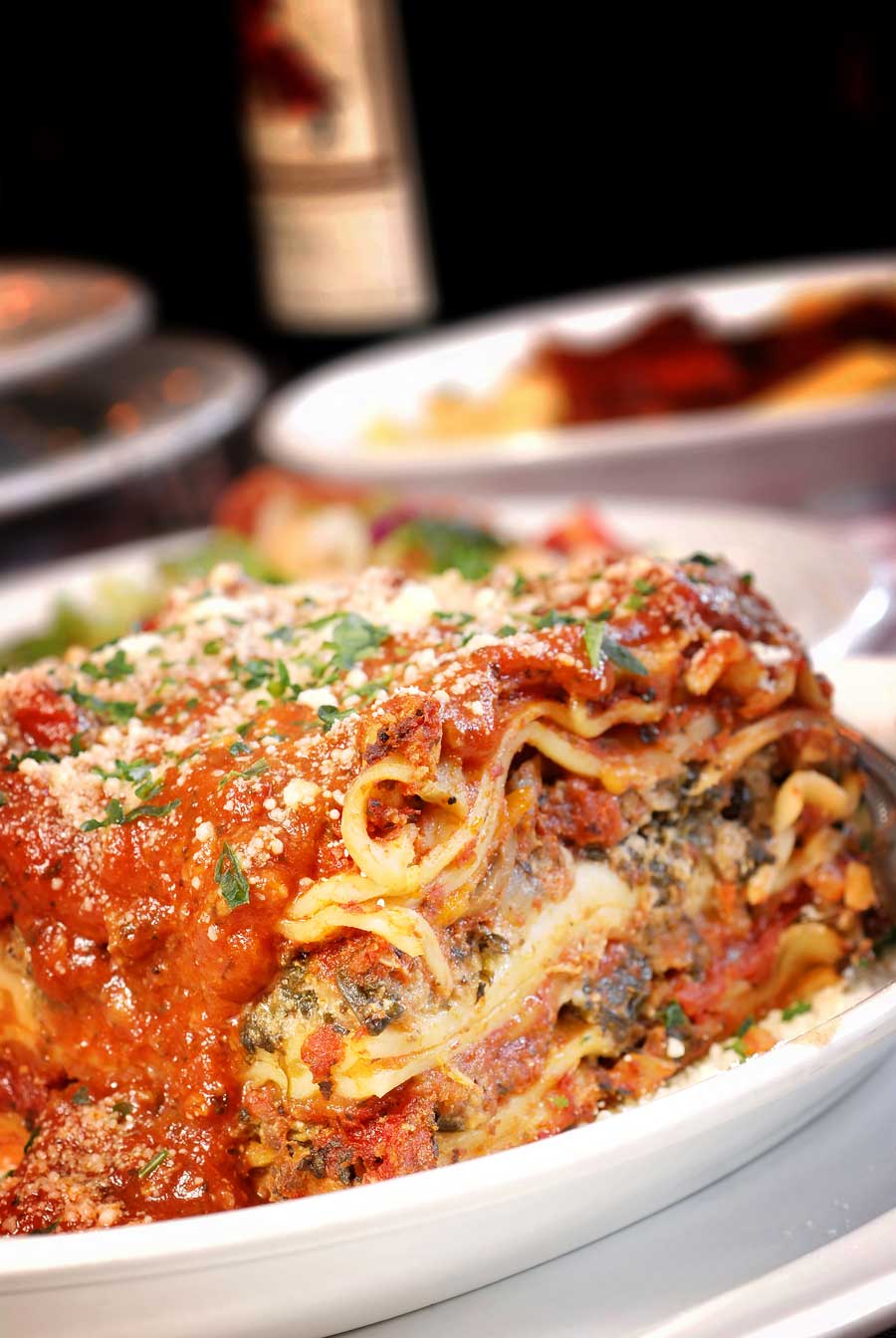 Lasagna available on Italian Night at Mastricola's on Broadway